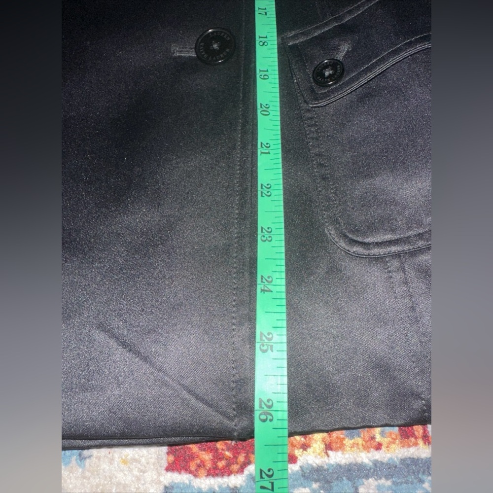 Lauren Ralph Lauren Short Trench Double Breasted Sz M w Belt - Picture 12 of 12